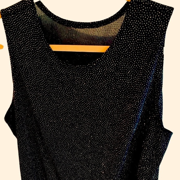 Lane Bryant Women’s Intimates Sleeveless Black with Gold Embellishments Tank Top - Picture 1 of 5